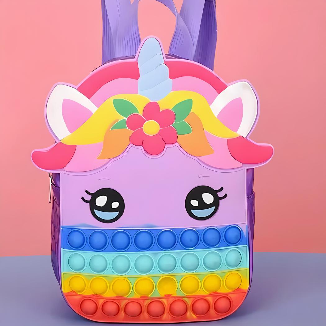 Mochila unicornio con Pop it - Imagen 2