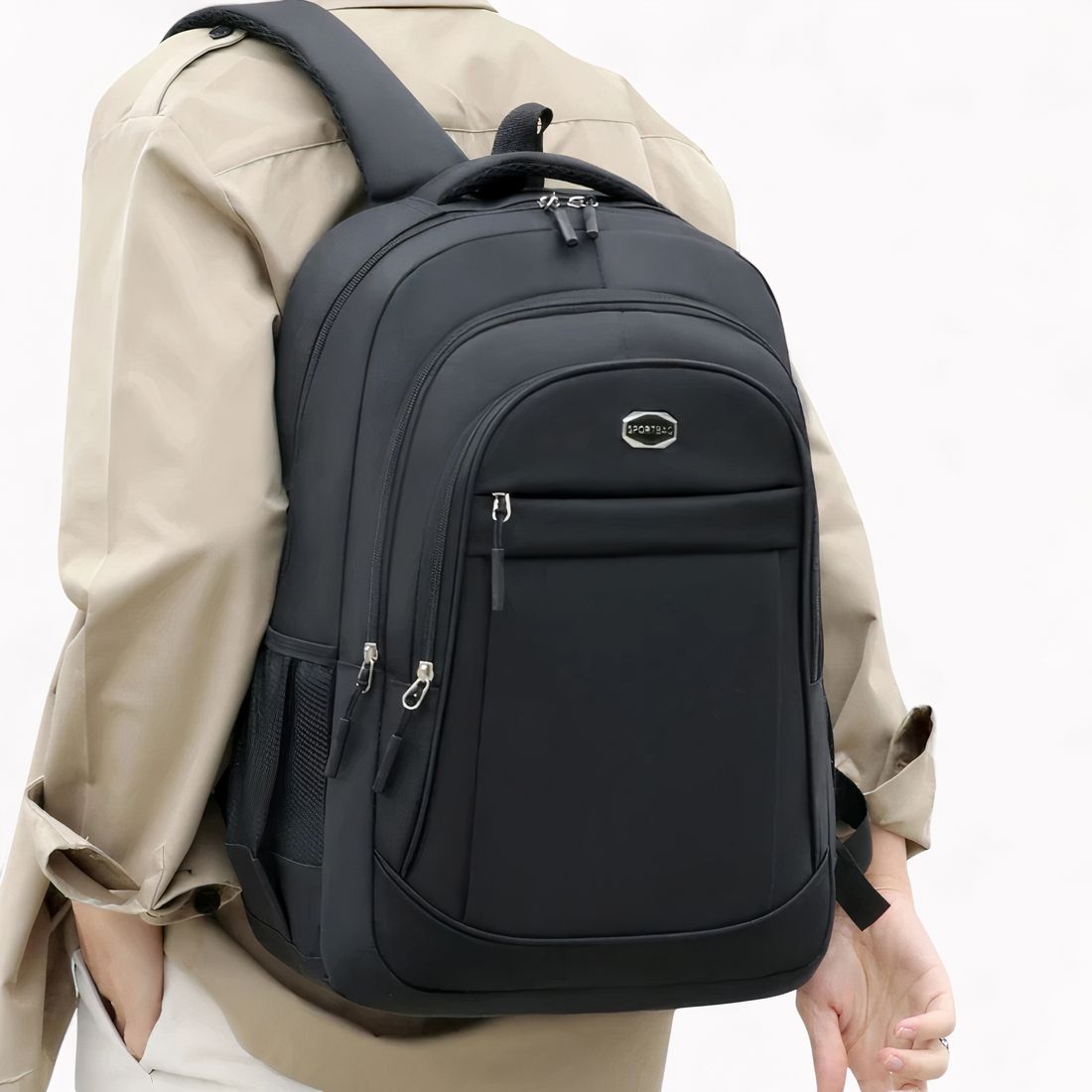 Mochila escolar infantil ergonómica multi-compartimentos