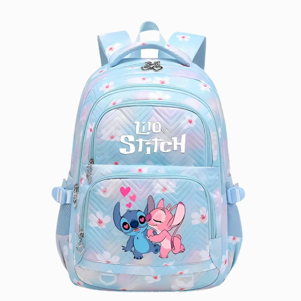 Mochila Stitch y Angel enamorados