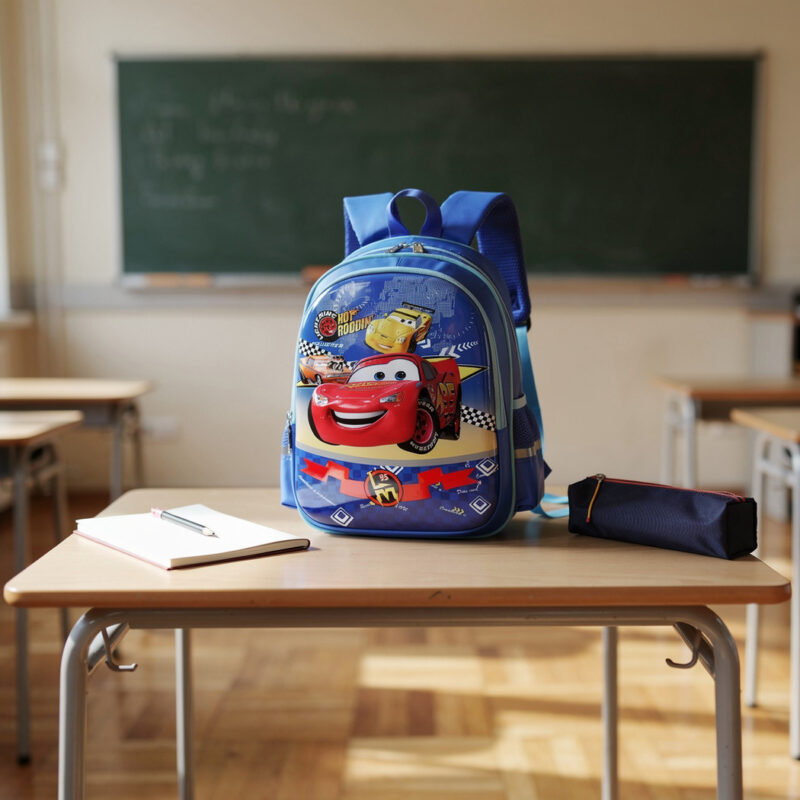Offrez à votre enfant ce sac à dos Cars aux couleurs de Flash McQueen, taillé pour l'école maternelle. Léger et confortable, il accompagne les journées de classe avec l'énergie du champion préféré des petits garçons. Zip robuste, coloris vifs, format pratique pour le cartable du quotidien.