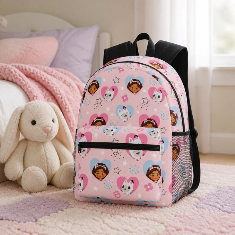 Mochila de Gabby la gatita, vista lateral