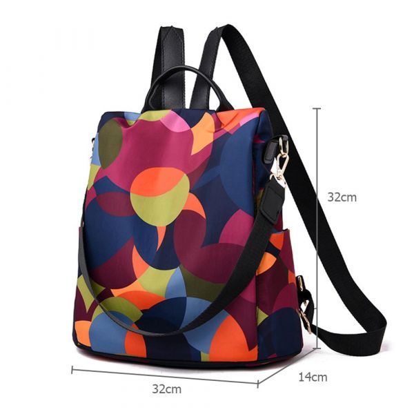 Mochila multiportafolios para mujer - Multicolor - Bolsa mochila