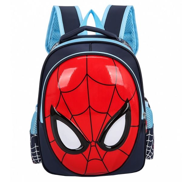 Mochila Máscara 3D Spiderman - Azul Oscuro - Mochila escolar Mochila