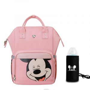 Bolsa para pañales de bebé de Mickey Mouse - Rosa - Pañal de Mickey Mouse