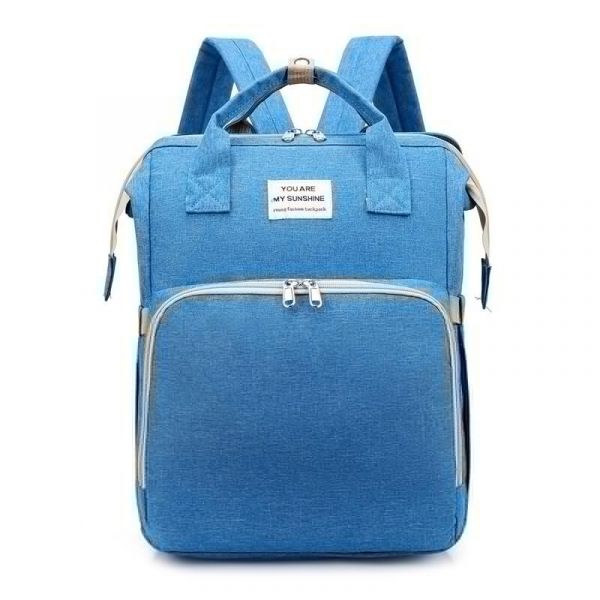 Bolsa plegable portátil para mamá - Azul - Bolsa para pañales