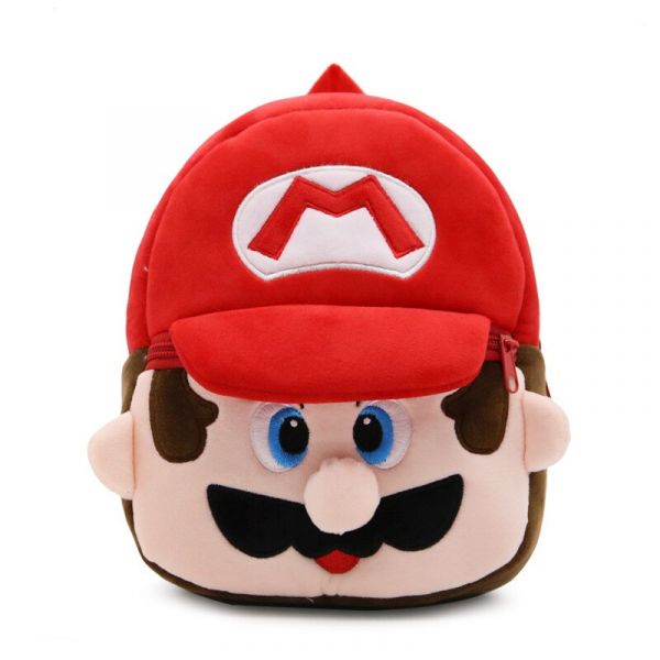 Mochila de peluche de Super Mario para niños - Super Mario Bros. Los hermanos Mario.