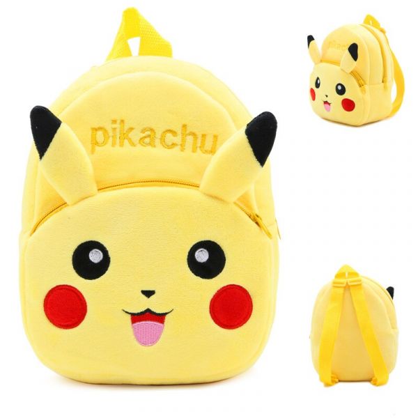 Mochila de peluche Pokémon para niños - Amarillo - Mochila escolar Pikachu