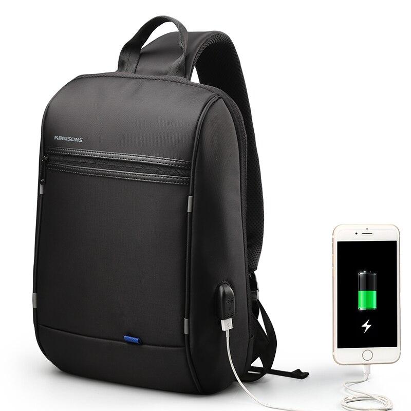 Elegante mochila negra con compartimento para portátil - Mochila para portátil Bolsa para portátil