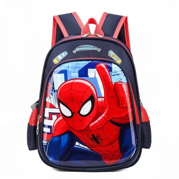 Divertida mochila escolar de Spiderman con diseño frontal