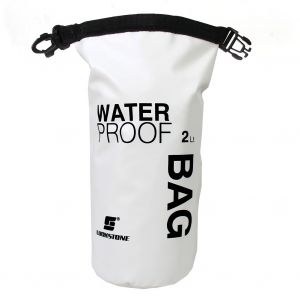 Mini bolsa impermeable de 2L para deportes acuáticos Blanco y negro de moda